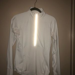 Long sleeve zip up running top